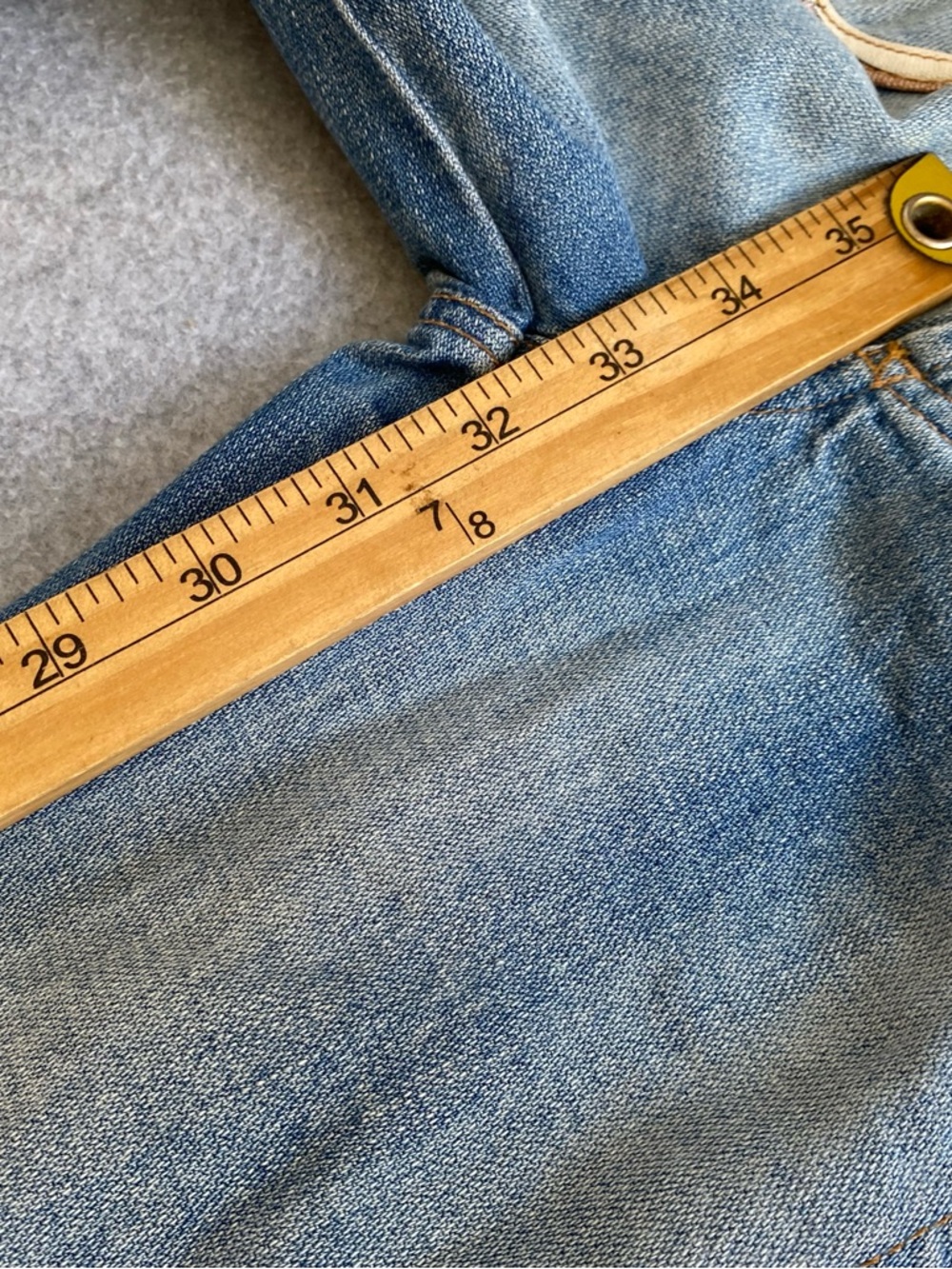 Vintage Y2K Dolce & Gabbana D&G Women Denim Jeans/ Fabric Boho Floral Pants 27-4 - Picture 6 of 16
